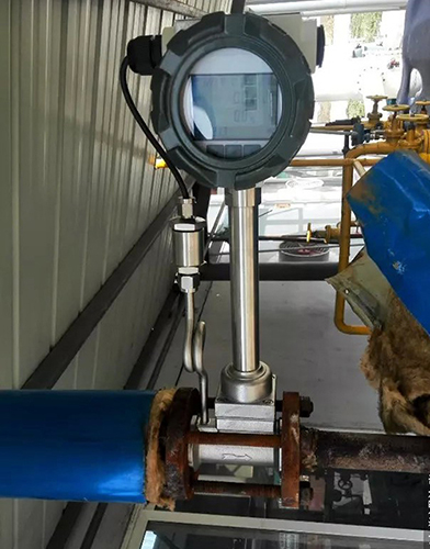 氟利昂管道流量計現場安裝使用圖